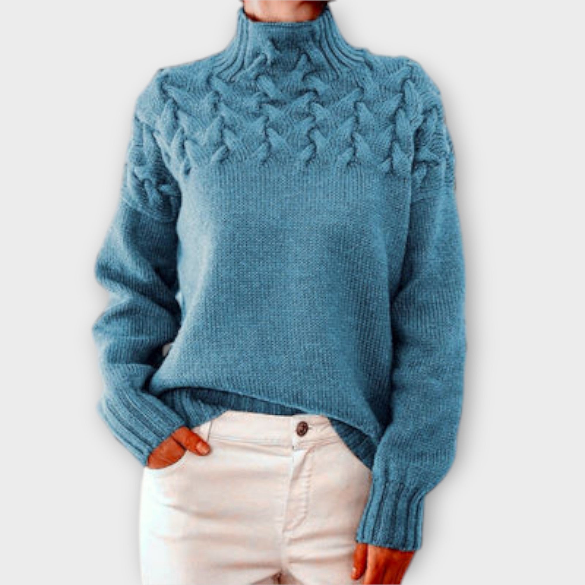 María – Suéter Textura Única y Estilo Chic