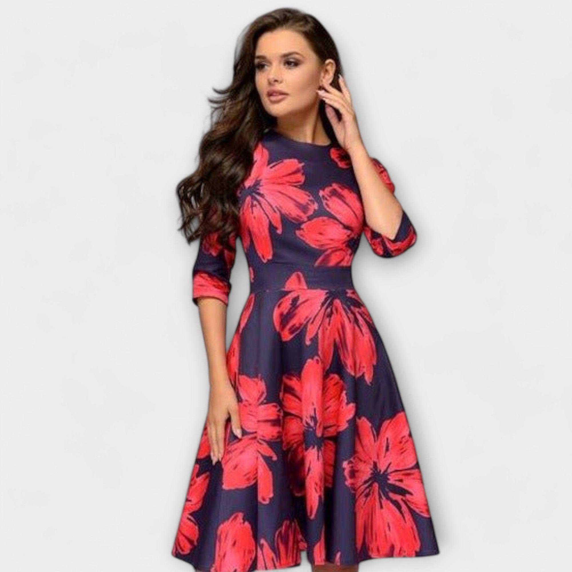 Ángela – Vestido Toque Retro Irresistible