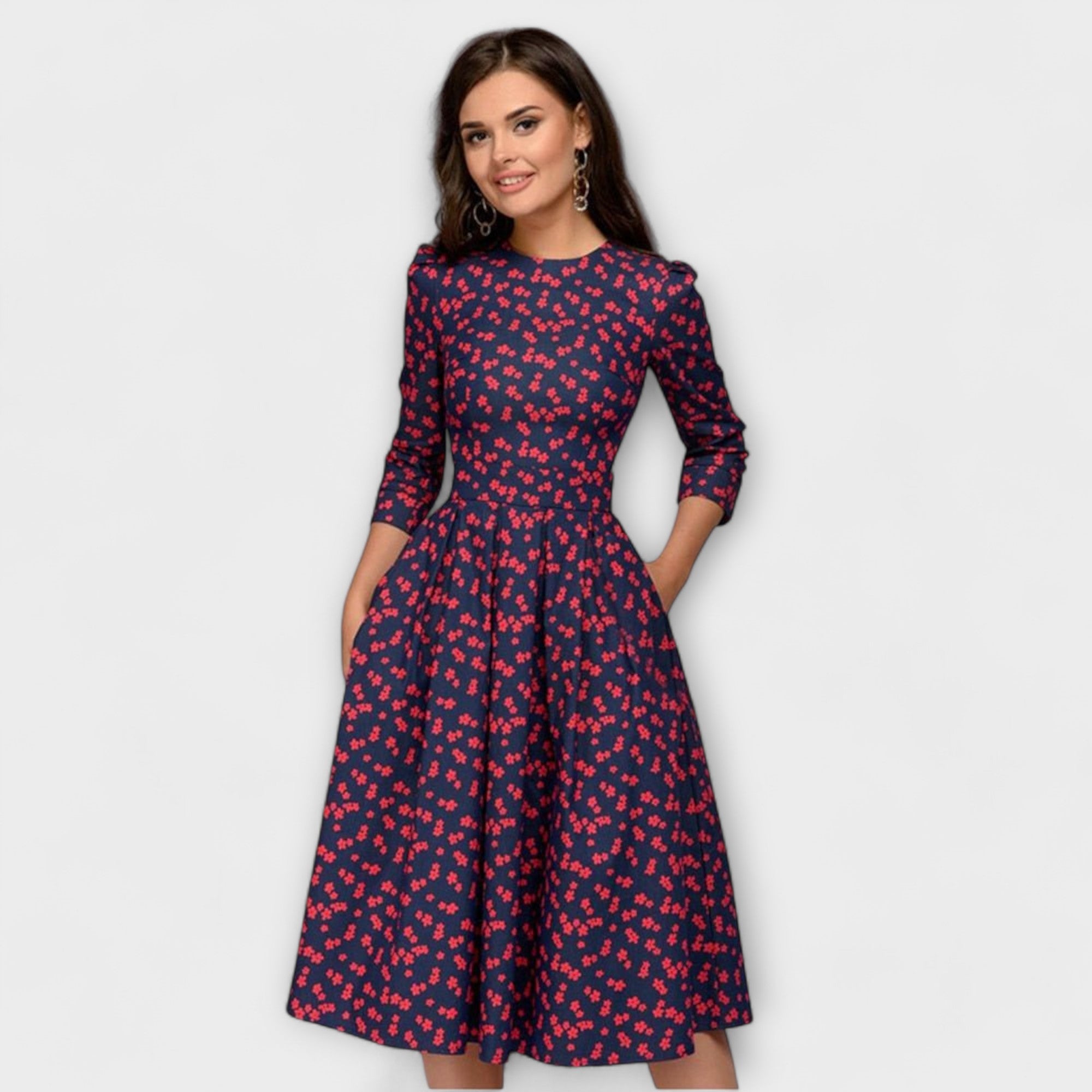 Ángela – Vestido Toque Retro Irresistible