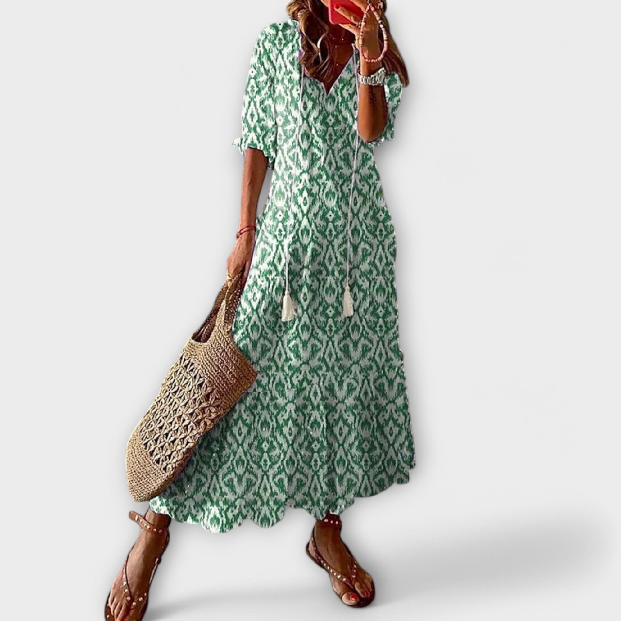 Paloma – Vestido Brillo de Verano
